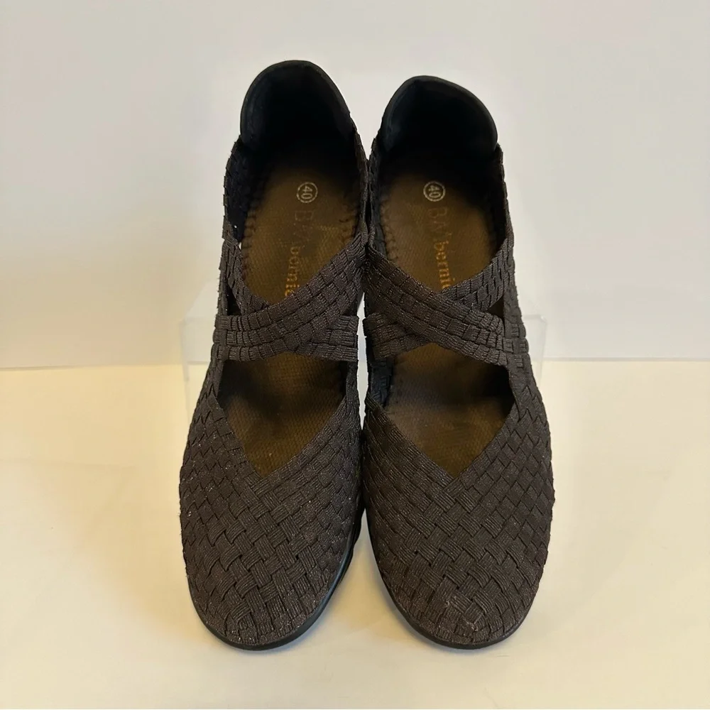 Bernie Mev Dark Brown Slip On Wedges Women’s 9.5‎